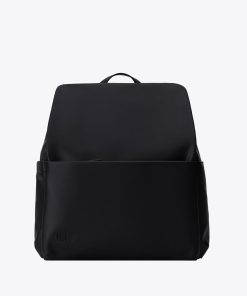 The Everyday Diaper Backpack in Black Vegan Leather