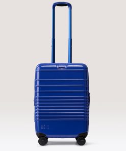 The Carry-On Roller in Glossy Cobalt Blue