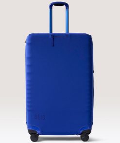The Large Check-In Luggage Cover in Cobalt Blue