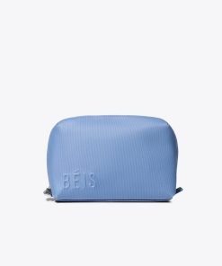 The Small Cosmetic Pouch in Dusty Blue