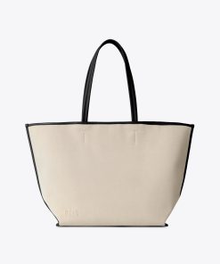 Personalized Canvas and Leather Tote