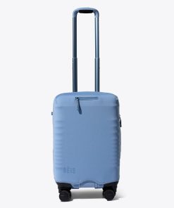 The Hybrid Carry-On Luggage Cover in Dusty Blue