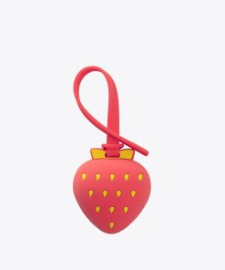 BÉIS x poppi The Mirror Bag Charm in Strawberry