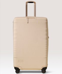 The Large Check-In Luggage Cover in Beige