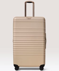 The Large Check-In Roller in Beige