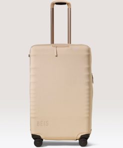 The Medium Check-In Luggage Cover in Beige