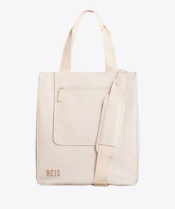 The North To South Tote in Beige